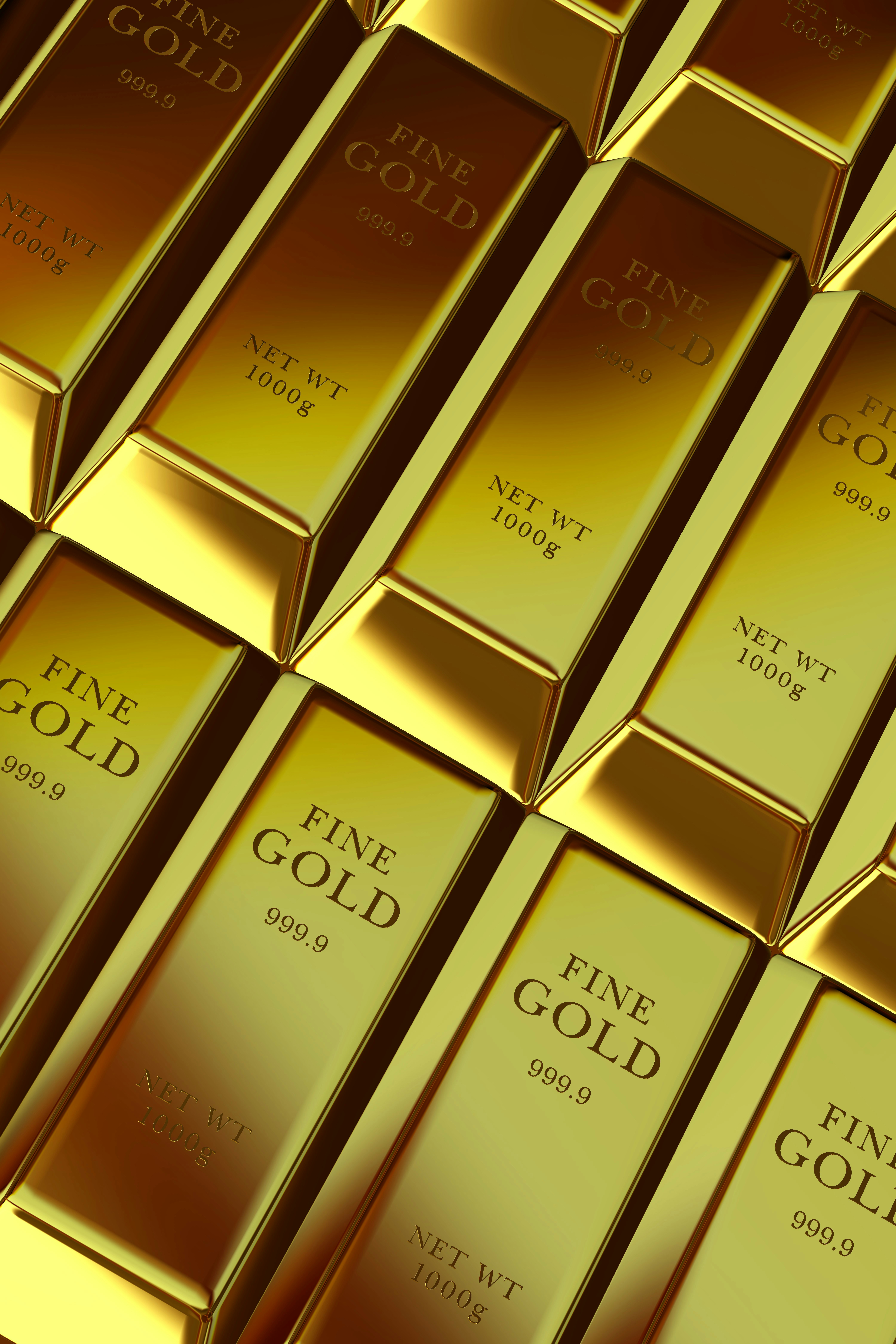 Bank Bullions, Precious Metals, Business, Golden Bars, Elite Background